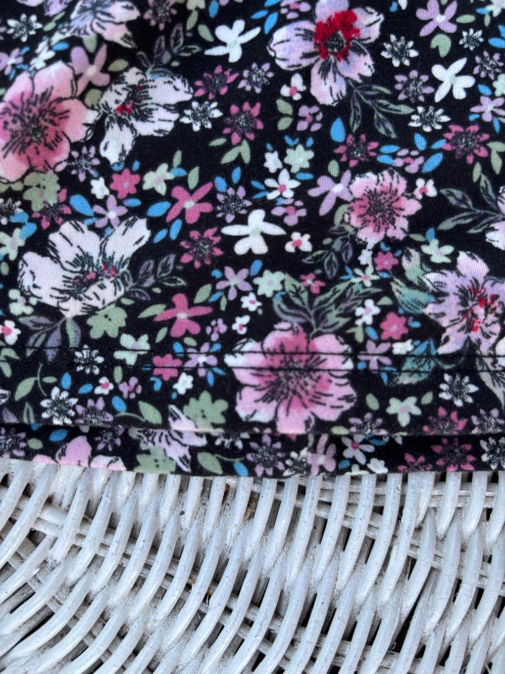 SO Black Floral Spaghetti-Strap Maxi Dress with Pink Accents - Picture 11 of 12